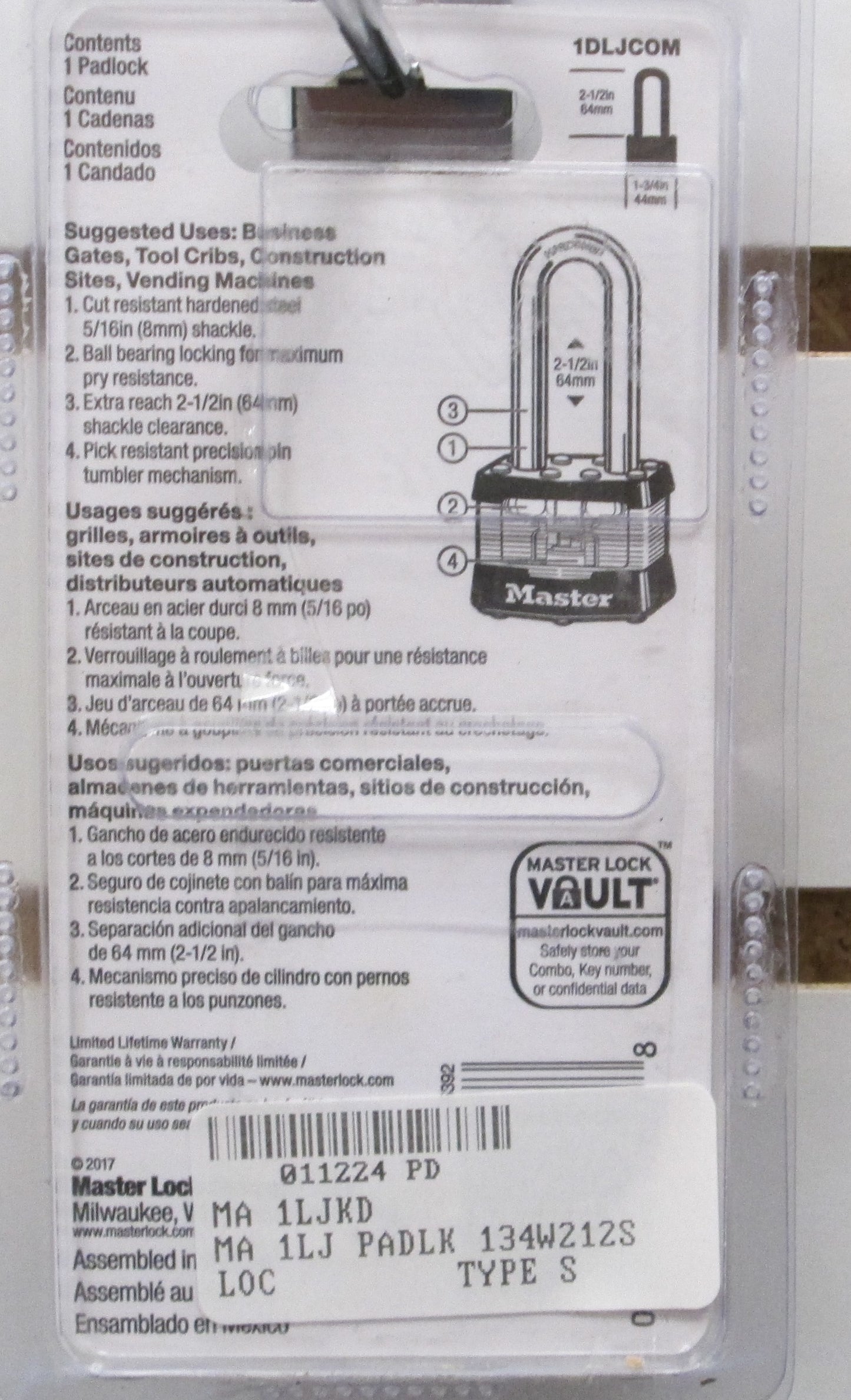 Master Laminated Padlock Model #1