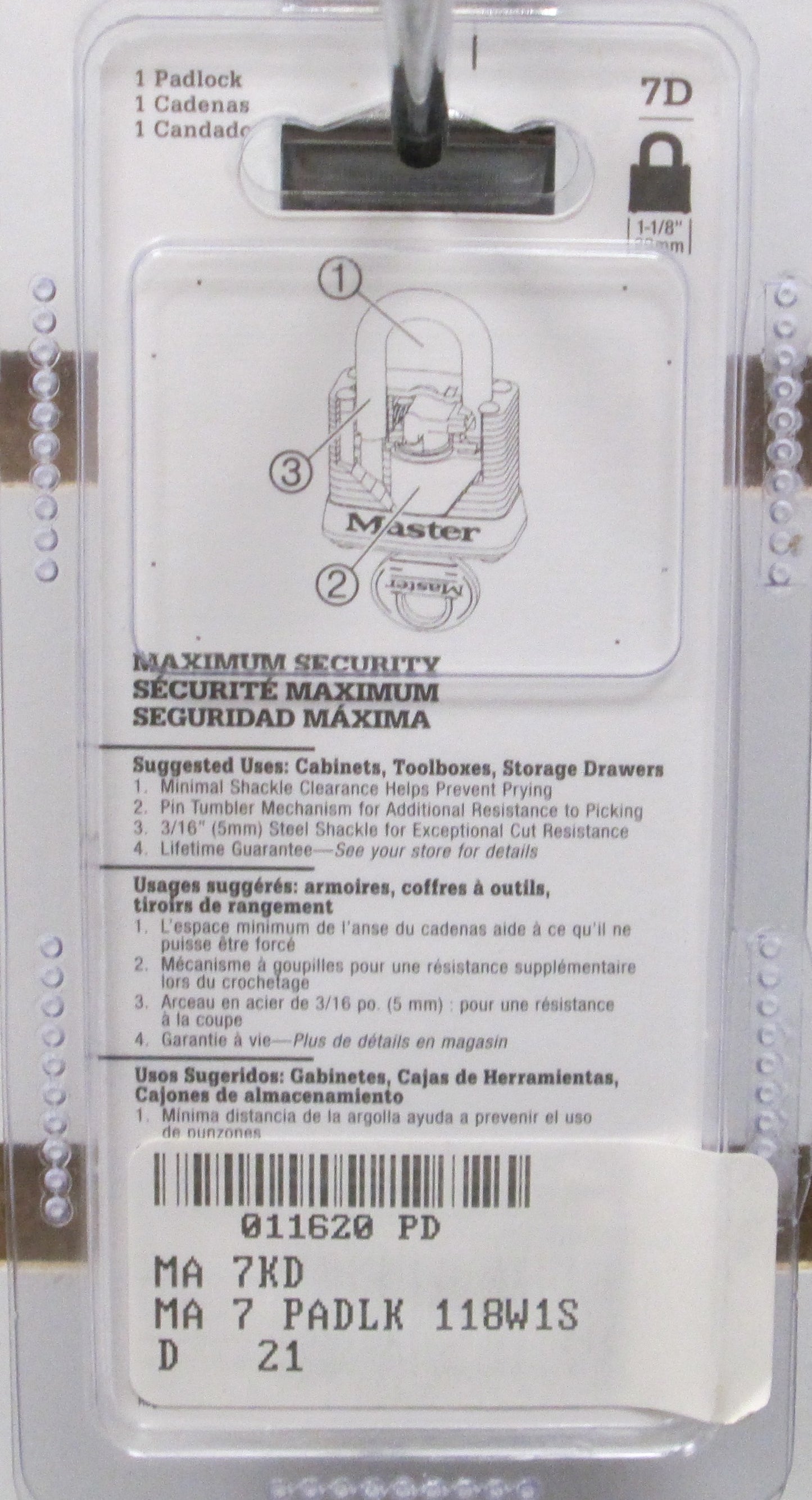 Master Laminated Padlock Model # 7