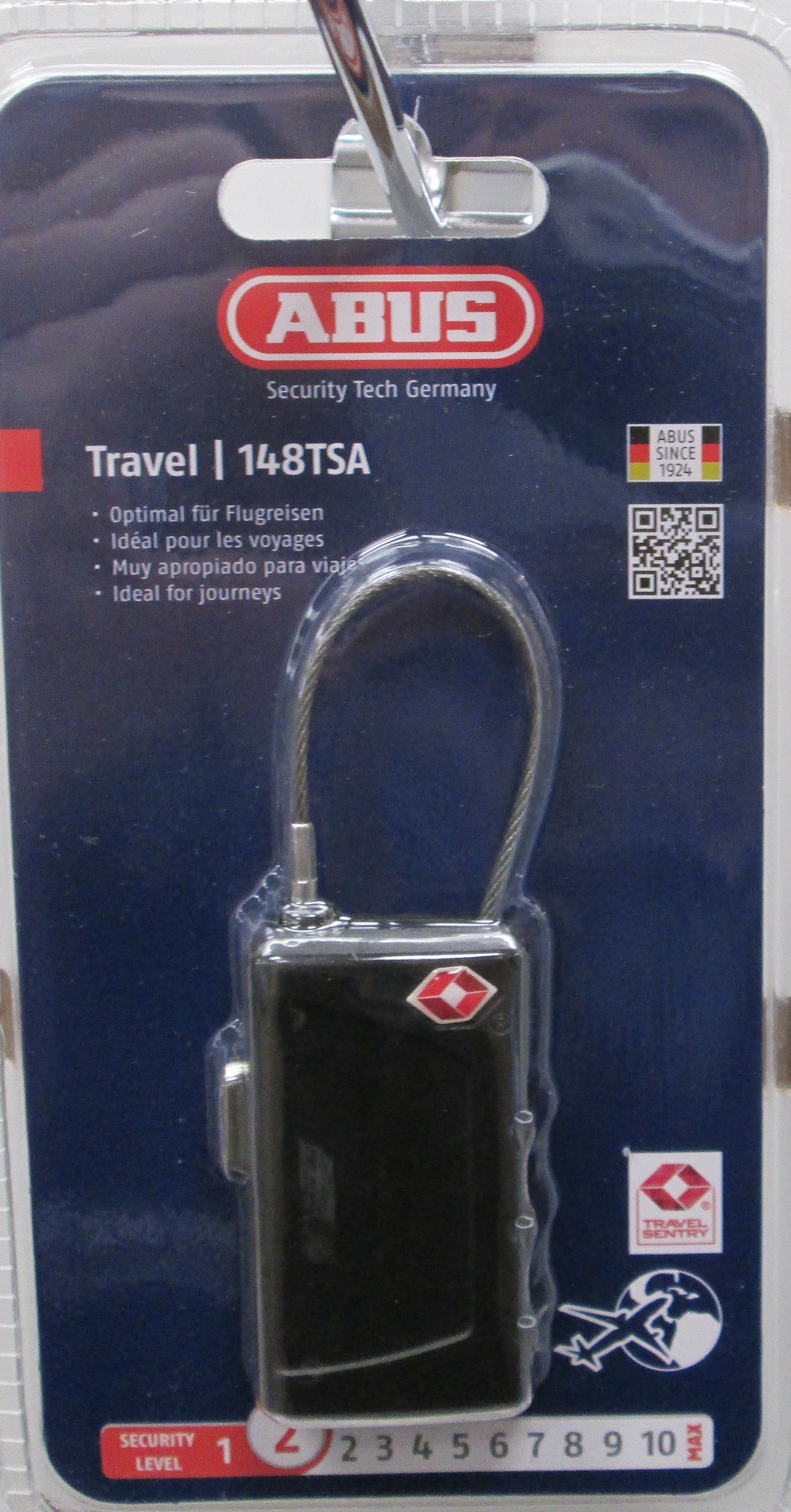 ABUS BLACK 30 MM TSA Lock 148TSA/30