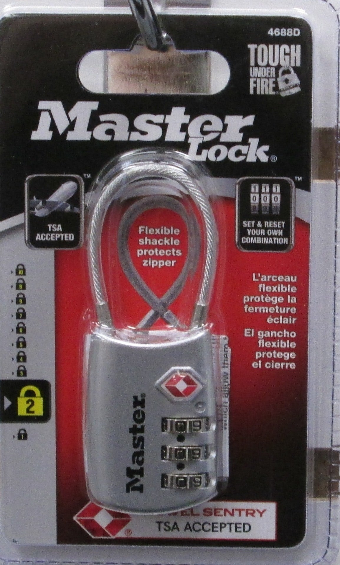 Master Lock 4688D TSA-Approved Luggage Lock