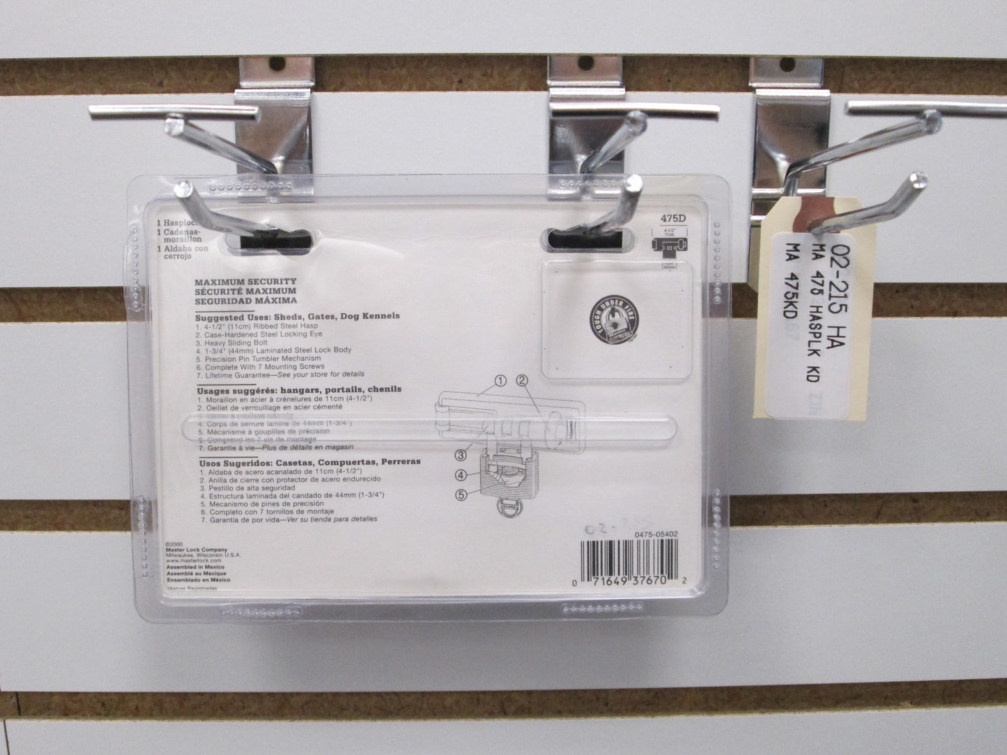 Master Lock 475 Hasplock