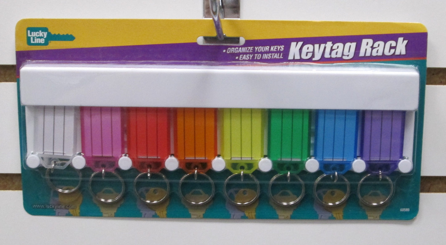Lucky Line 60580 8 Hook Key Rack