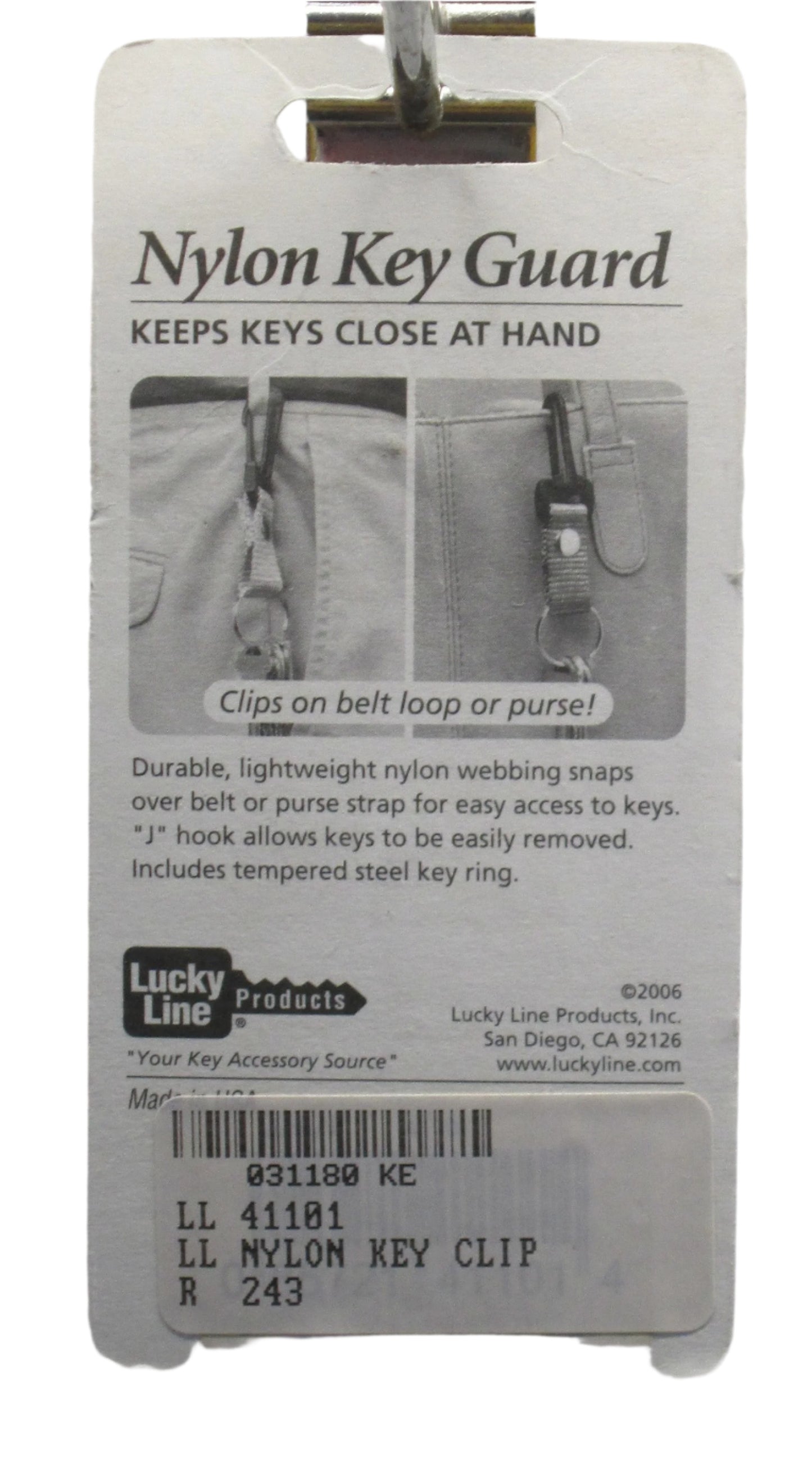 Luck Line 41101 Nylon Key Clip