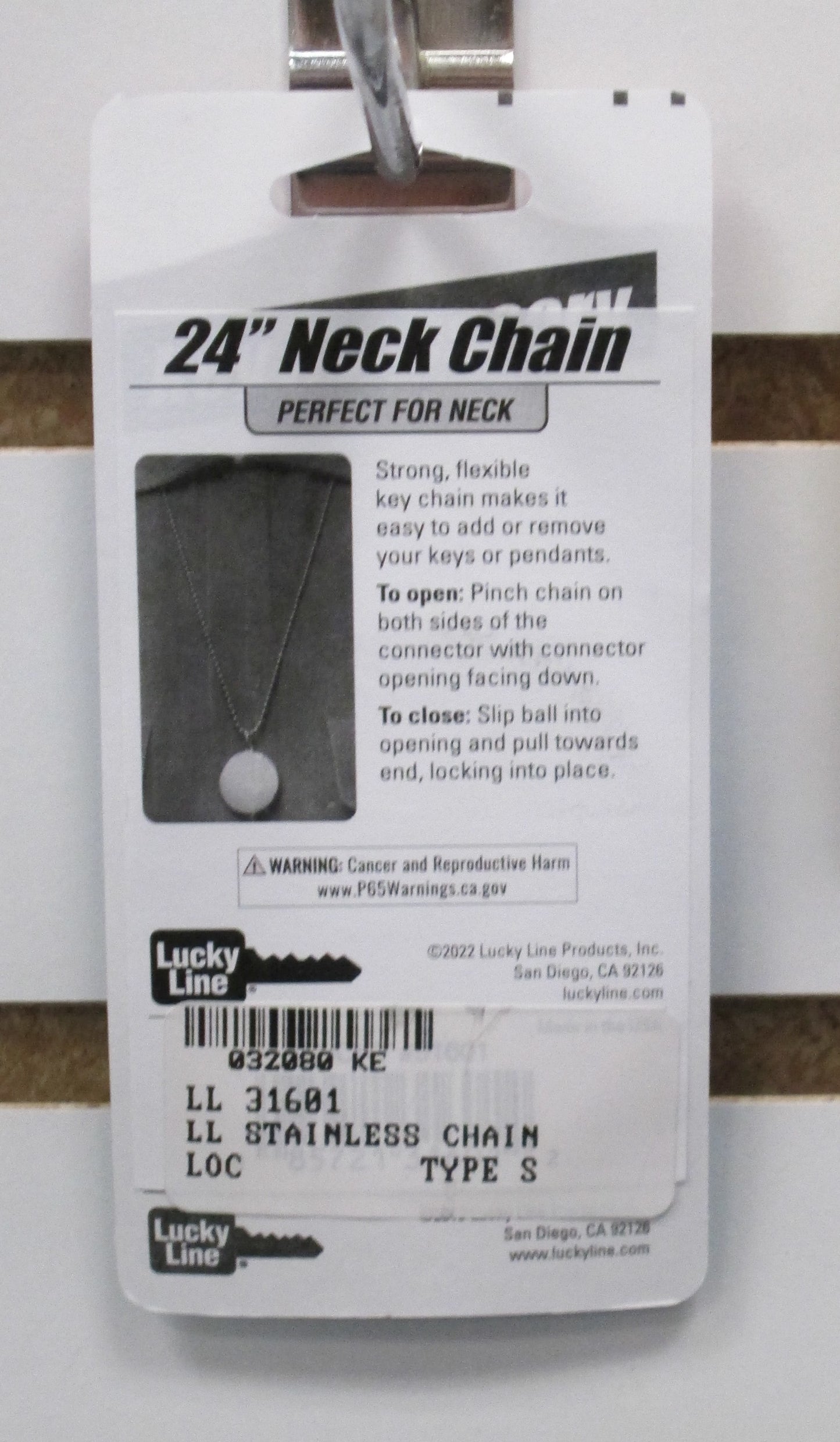 Lucky Line 31601 Stainless Steel Chain
