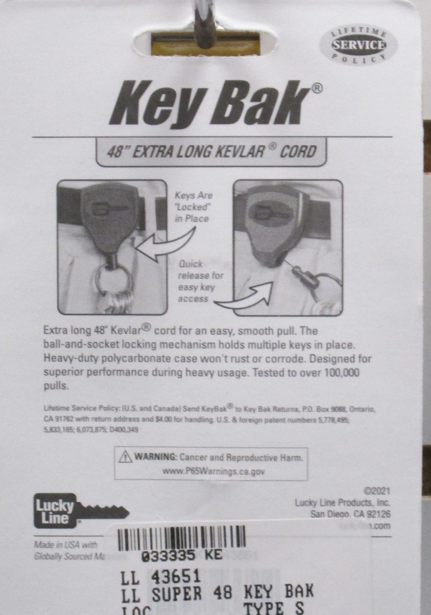 Lucky Line 43651 Super 48 Key Bak