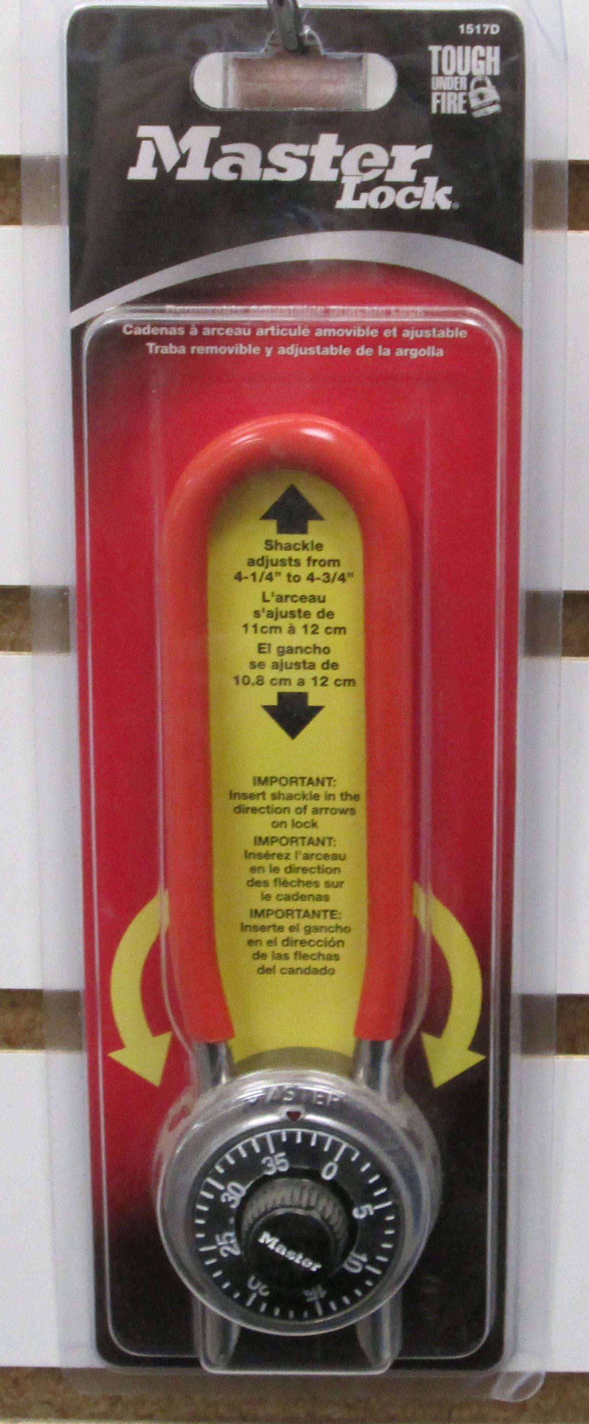 Master Lock 1517 Bike Lock with 1500 Combination Lock