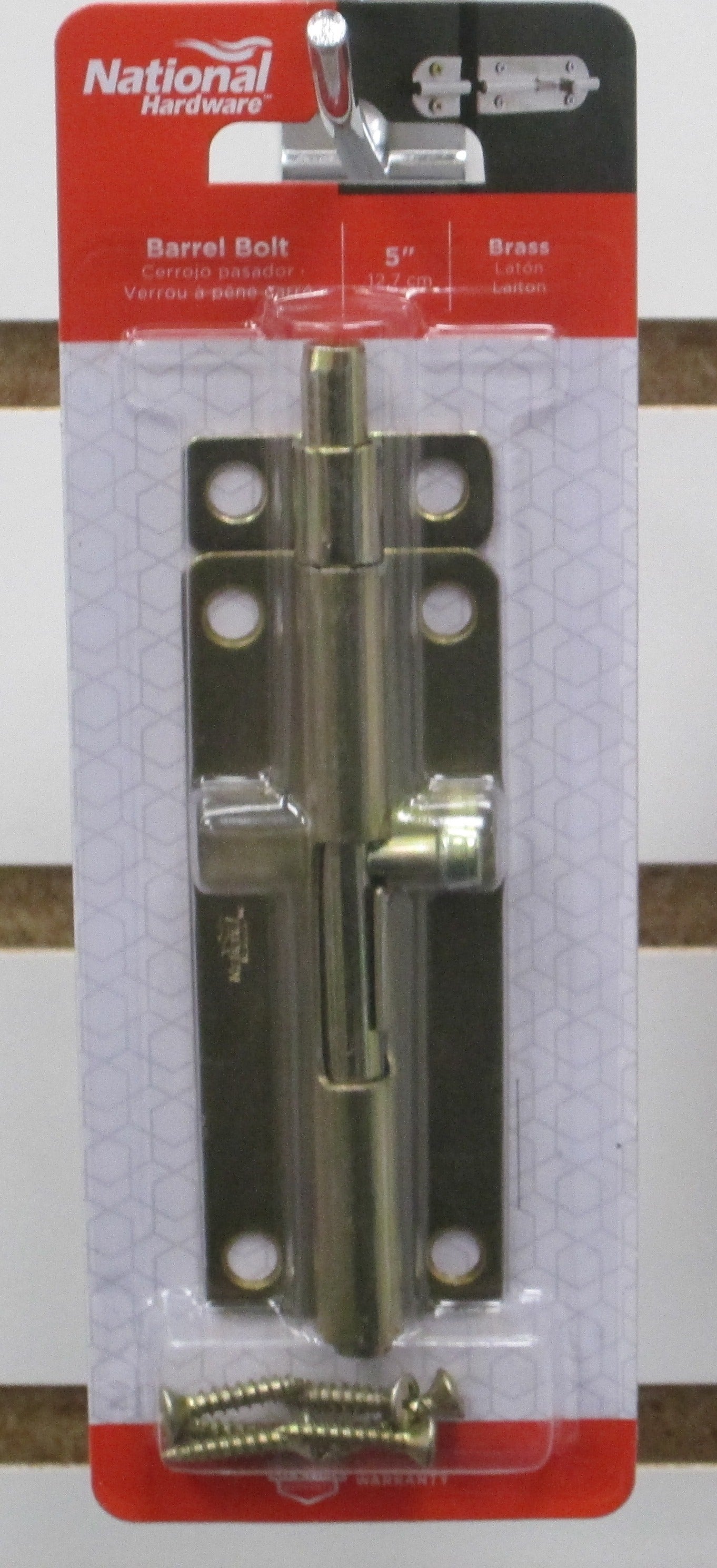 National Hardware Barrel Bolt NH 151 Series