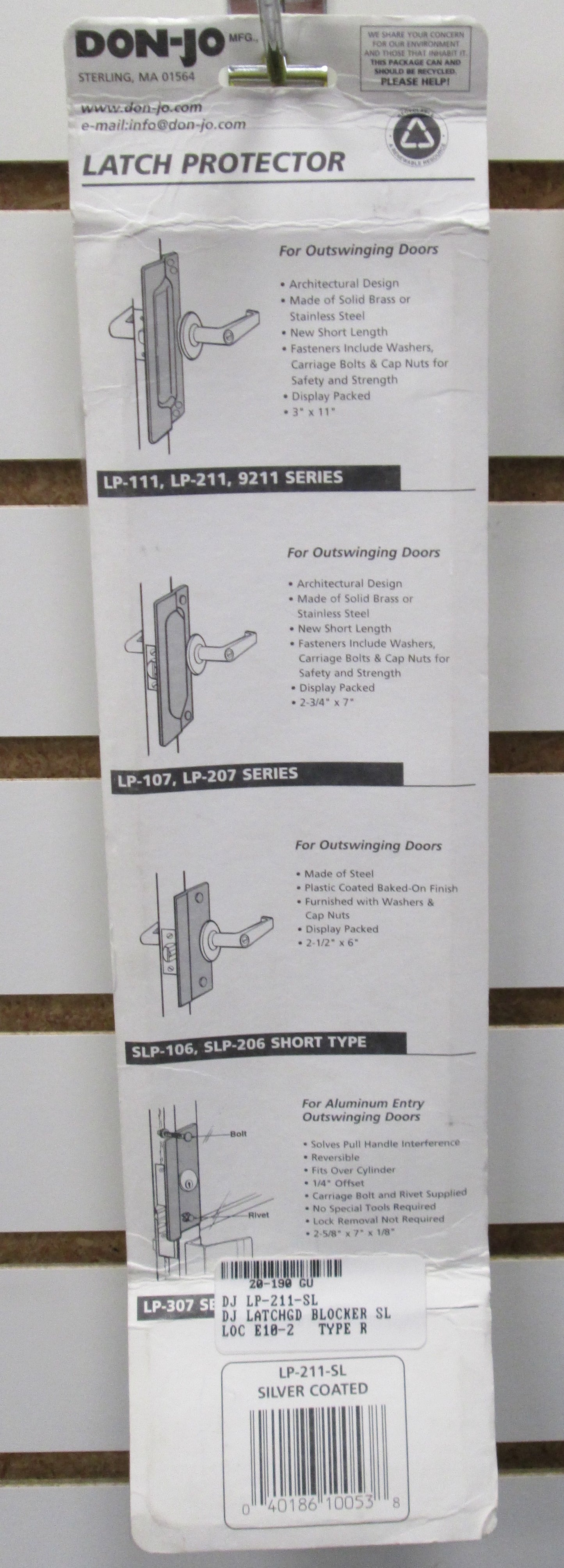 Don Jo LP-211 Blocker Latch Protector