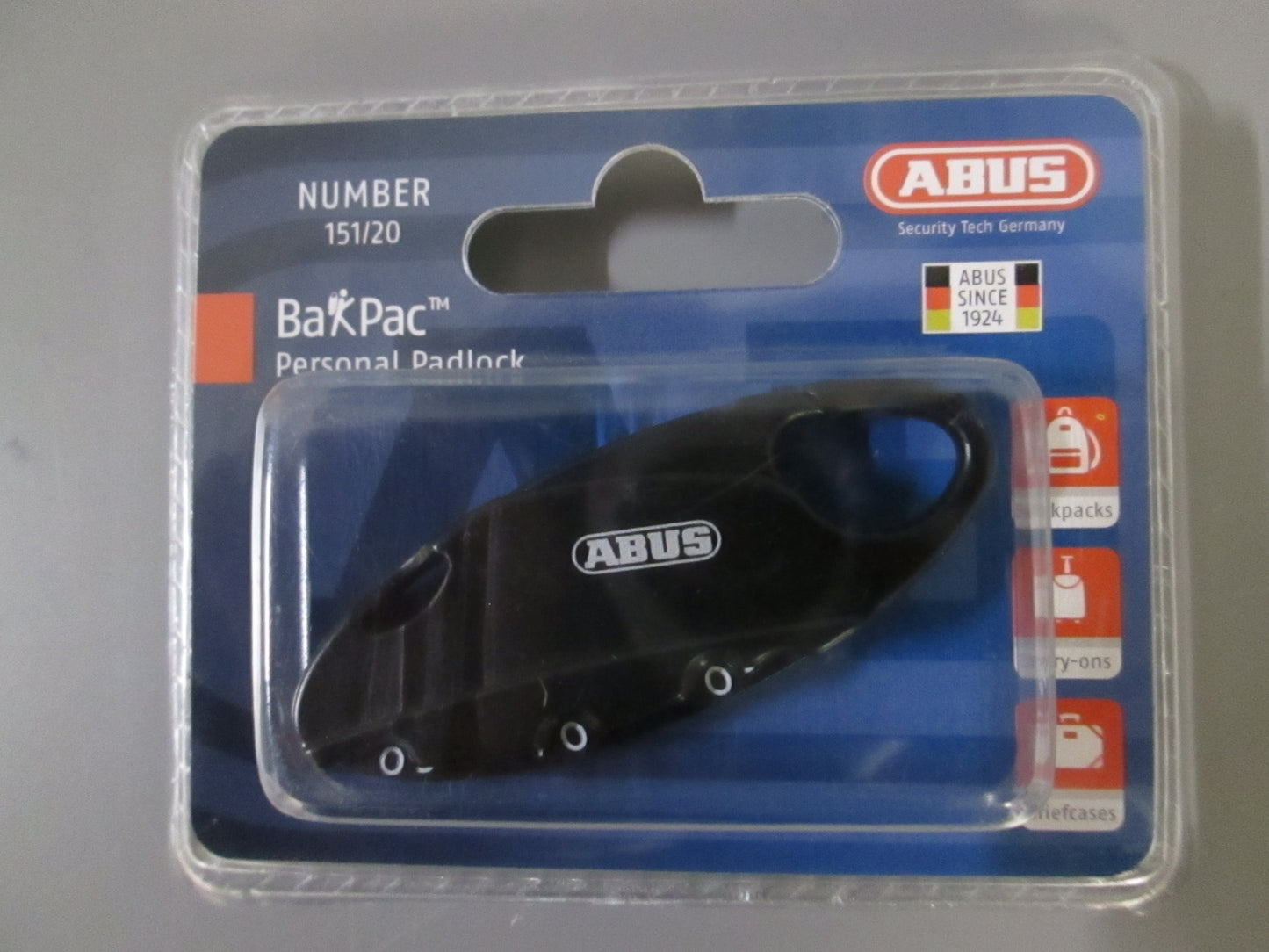 ABUS 151/20 Backpack/Luggage Personal Padlock