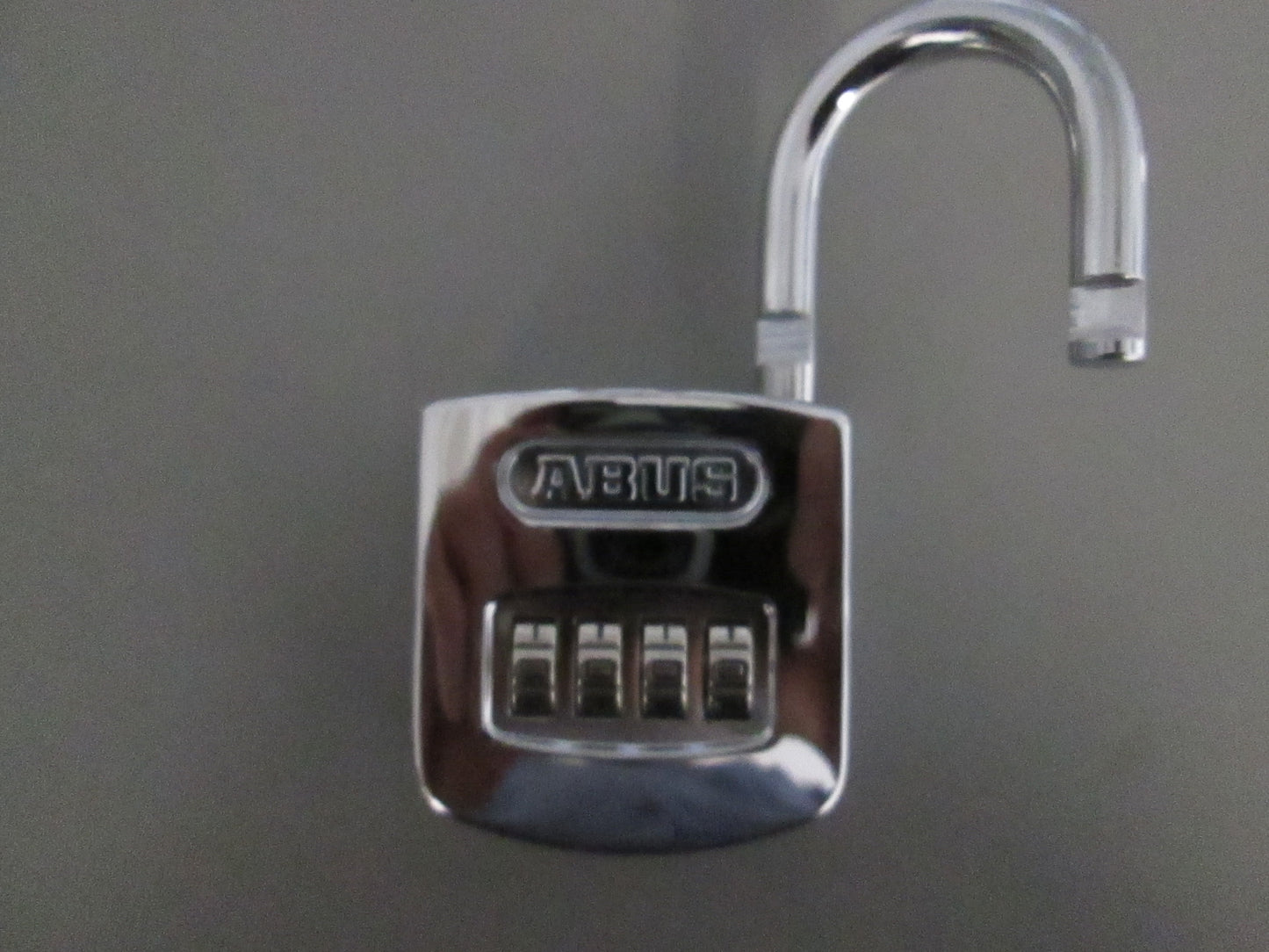 ABUS 160/50 High Gloss Chrome Prestige Combination Padlock