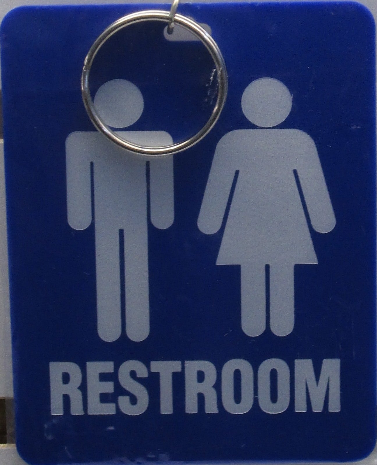 Lucky Line Restroom Tag with Ring