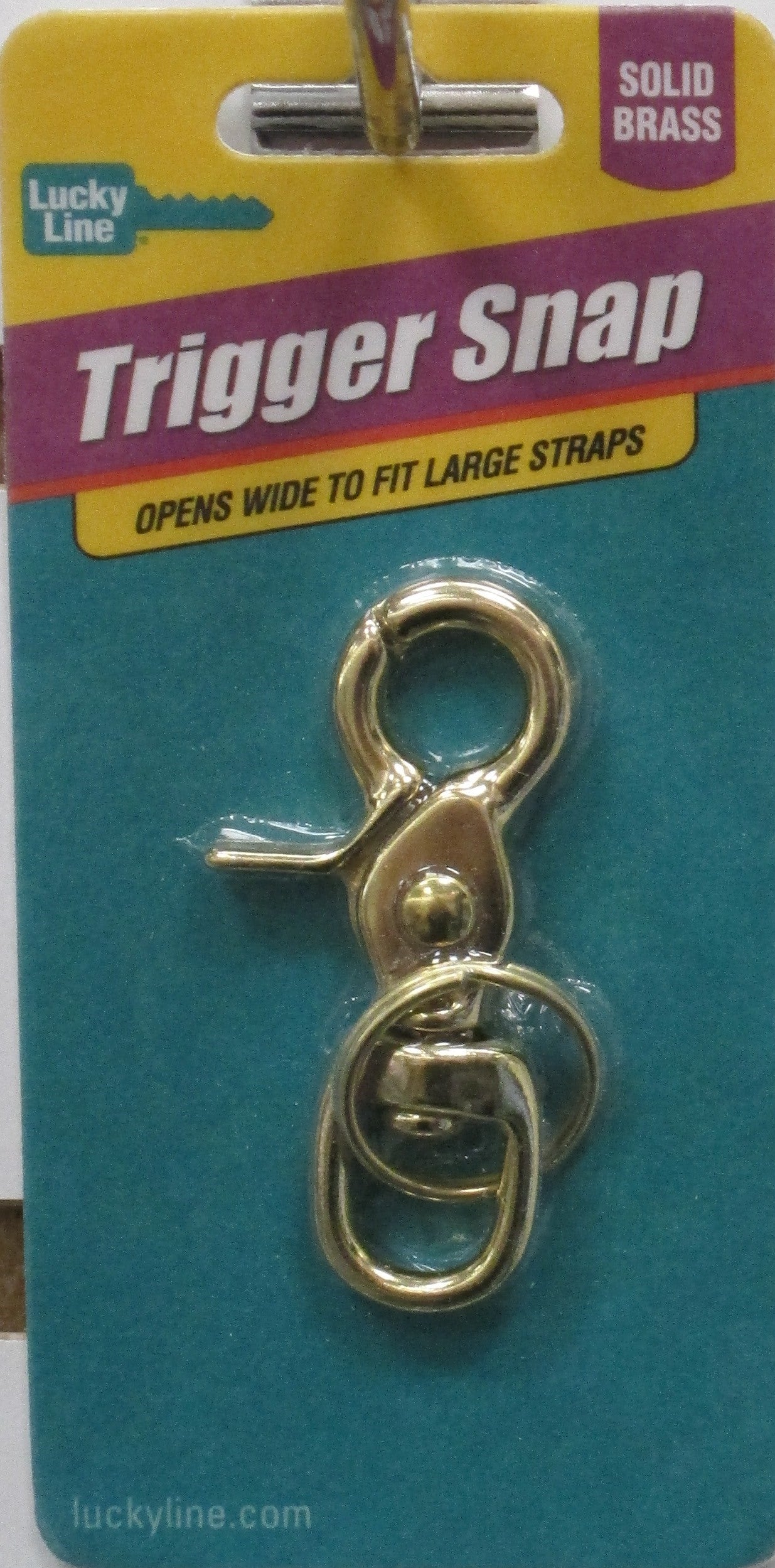 Lucky Line Brass Trigger Snap Belt Clip