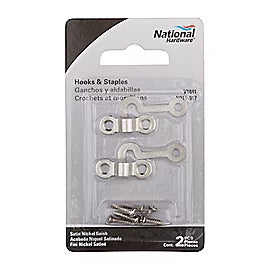 National Hardware Hook snd Staple 2 PACK