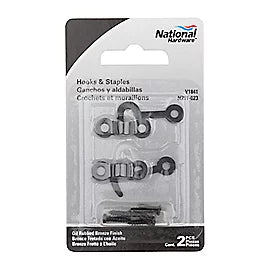 National Hardware Hook snd Staple 2 PACK