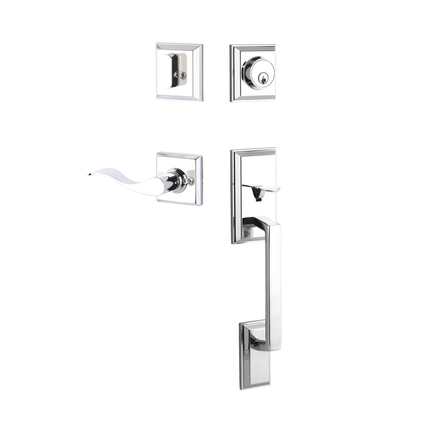 Ellington Entry Set With Brunswick Lever (Right-Handed)