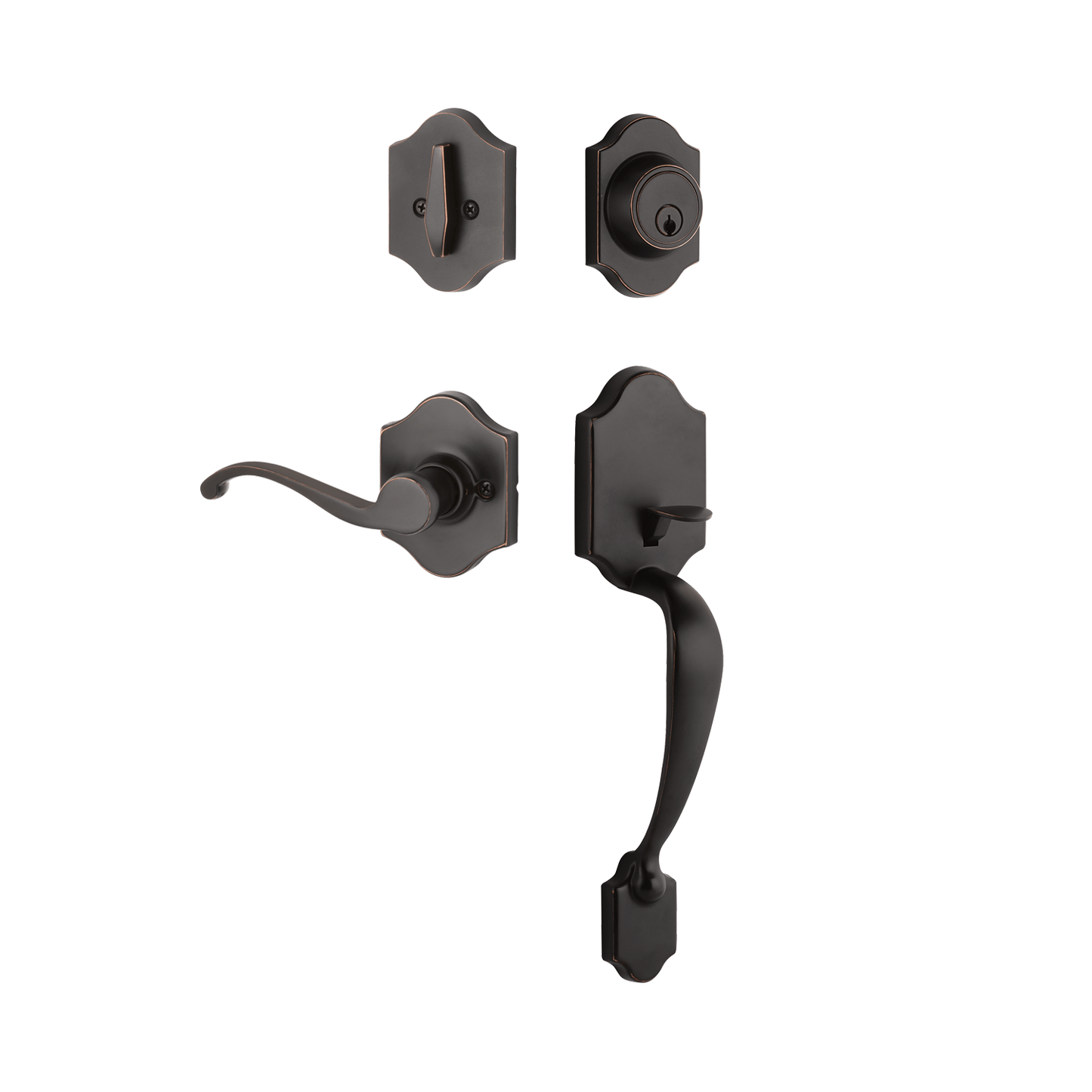 Everly Entry Set with Farmington Lever (Right-Handed)