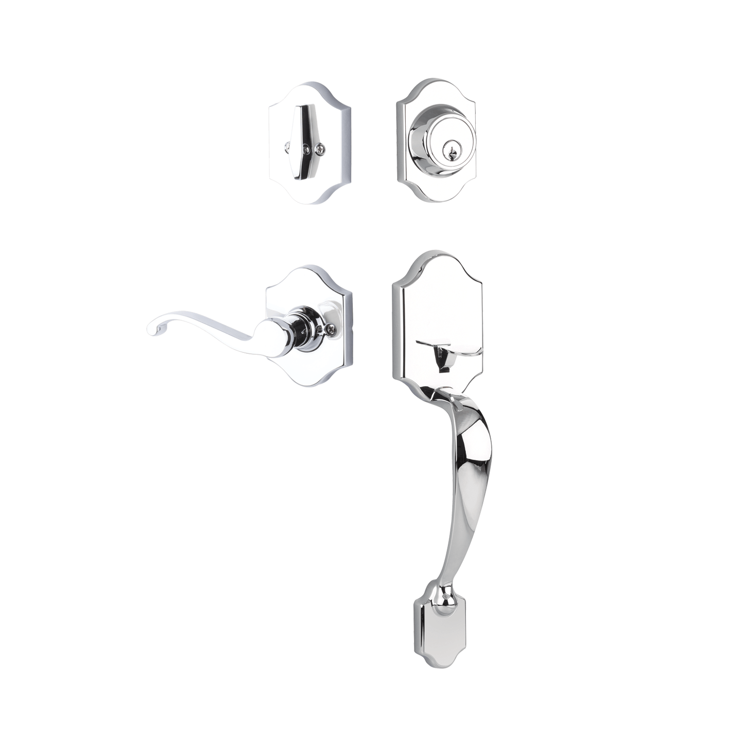 Everly Entry Set with Farmington Lever (Right-Handed)