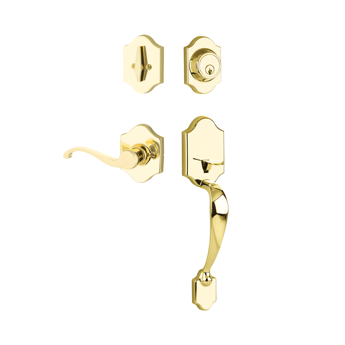 Everly Entry Set with Farmington Lever (Right-Handed)
