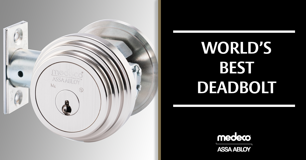 Medeco Double Cylinder Maxum Deadbolt Captive Thumbturn Residential