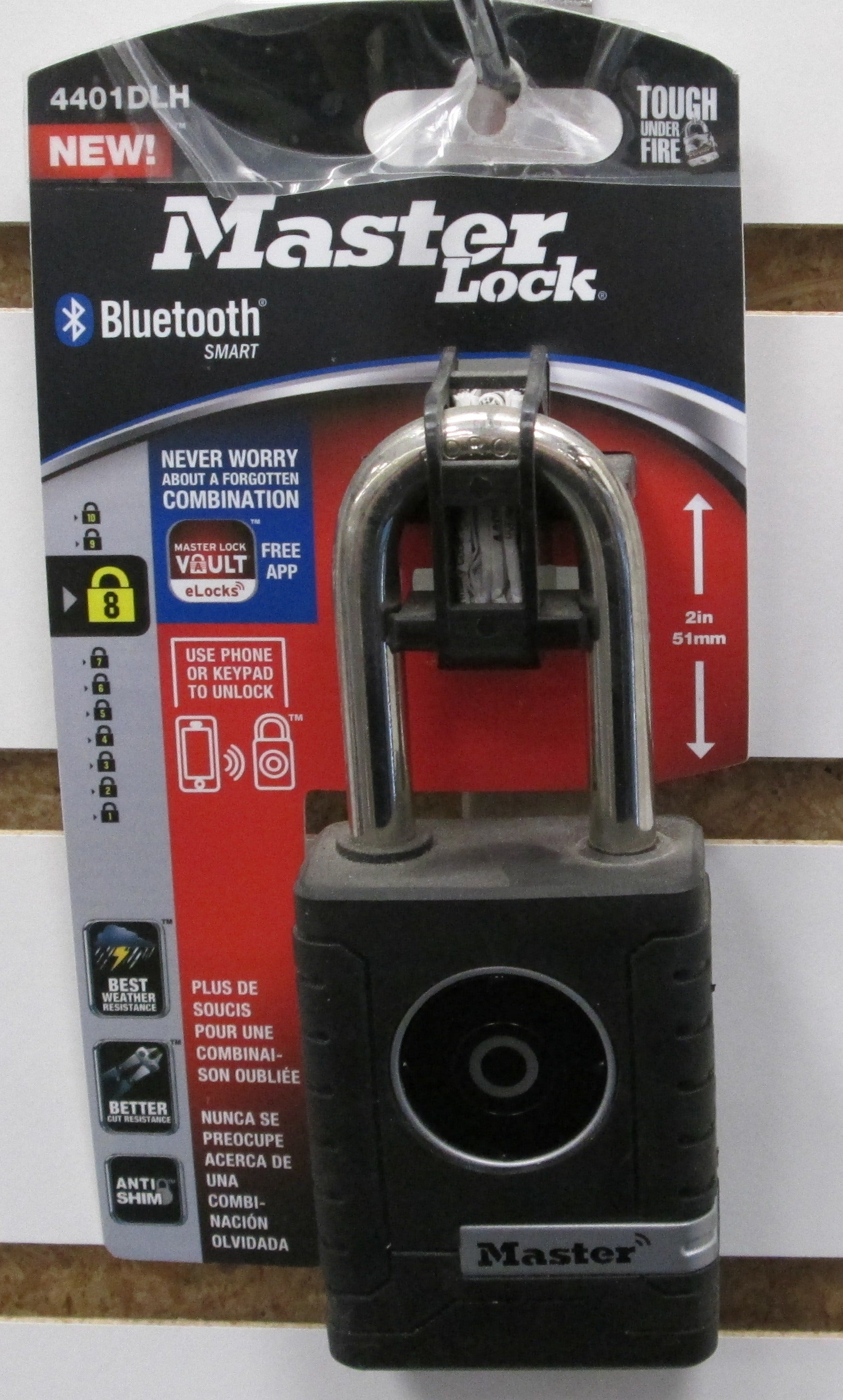 Master Lock Tooth Key Master Lock Bluetooth Padlock Model 4401DLH – Benton Lock Online