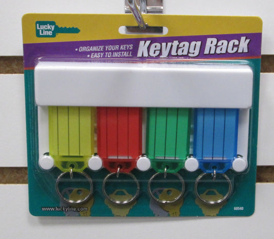 Lucky Line 60540 4 Hook Key Rack