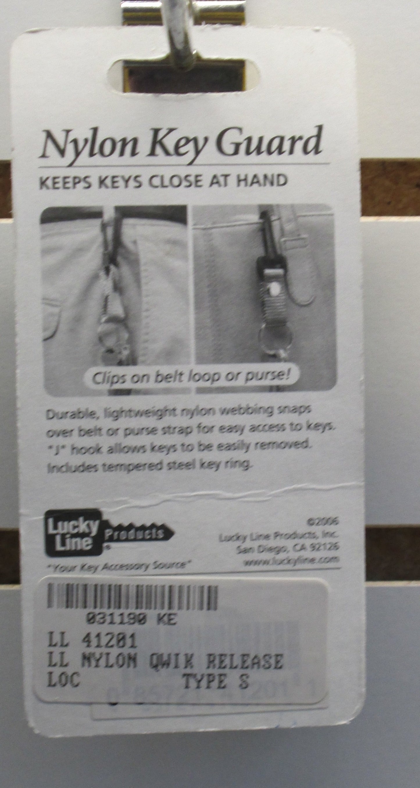 Lucky Line 41201 Nylon Quick Release Key Ring