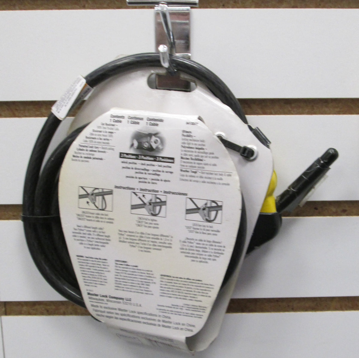 master lock 8413dpf python cable lock with key, 1... Master Lock 8413PDF Python Cable – Benton Lock Online