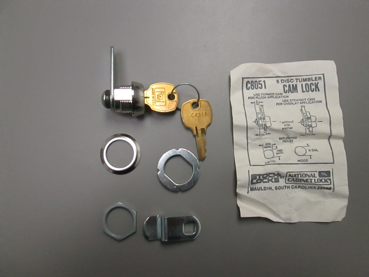 NL C8000 Series Disc Tumble Cam Locks