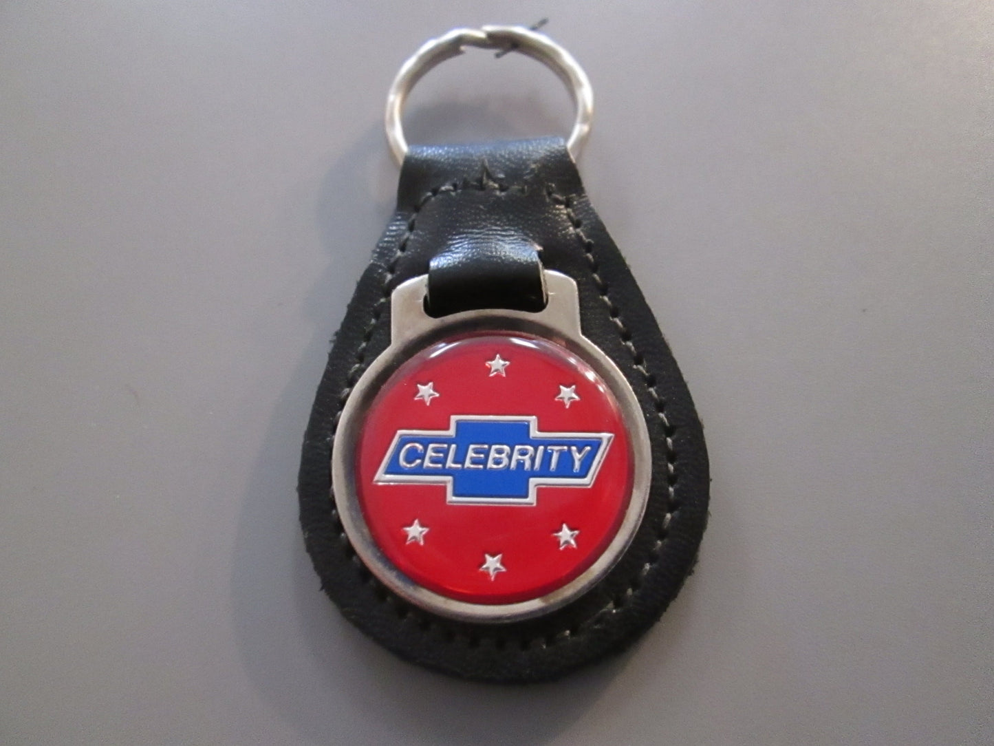 Vintage Leather Fob Key Holder for Chevy Celebrity