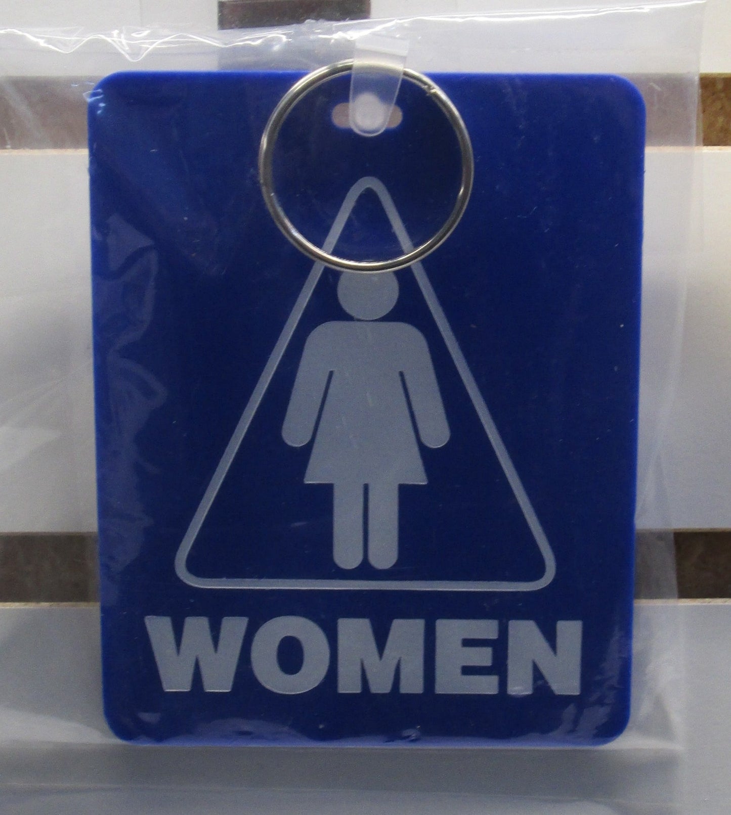 Lucky Line Restroom Tag with Ring
