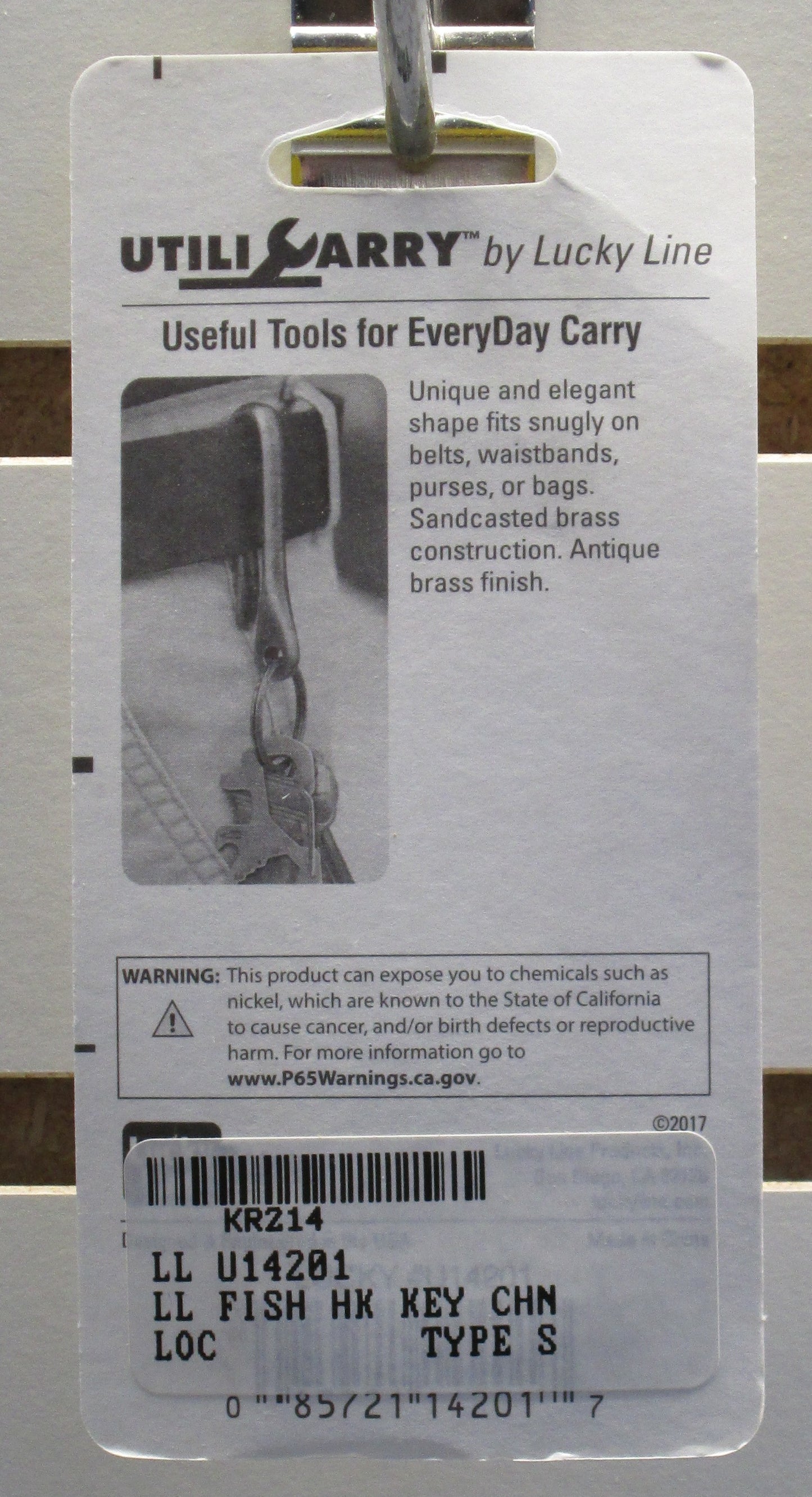 Lucky Line U142 Fish Hook Key Carrier