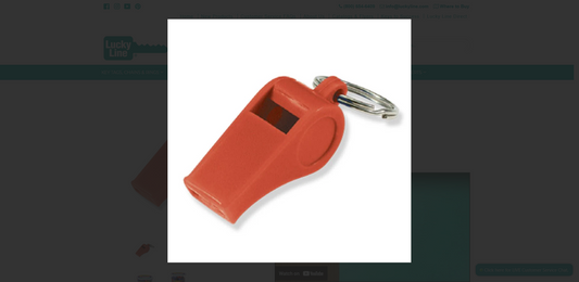 Lucky Line Whistle Key Ring