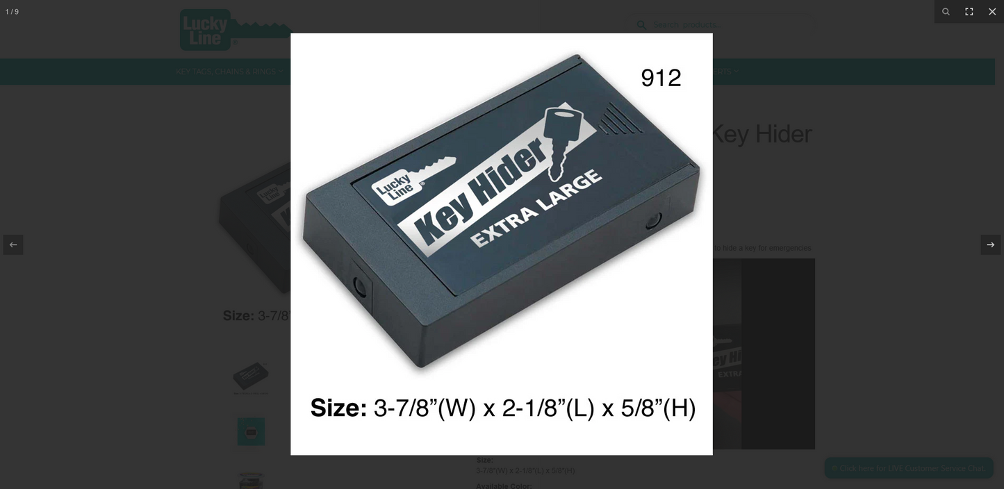 Extra Large  Magnetic key Holder